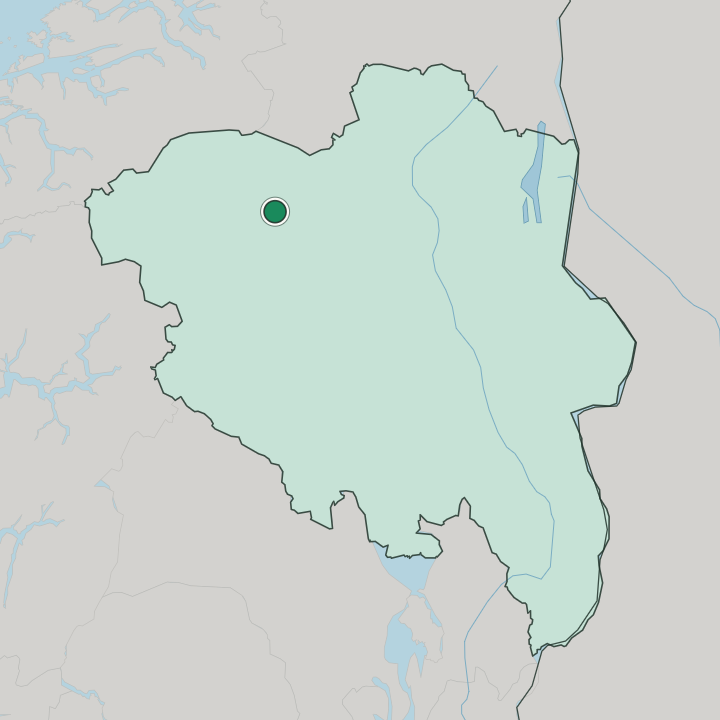 Map showing Dovre — In Innlandet