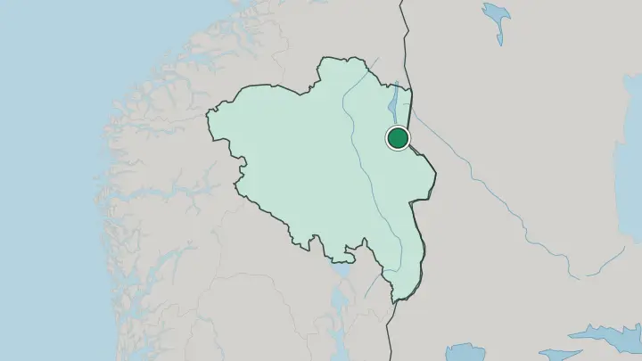 Map of Engerdal in Norway