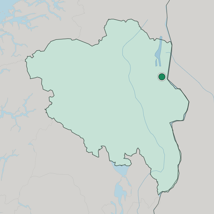 Map showing Engerdal — In Innlandet