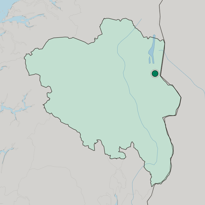 Map showing Engerdal — In Innlandet