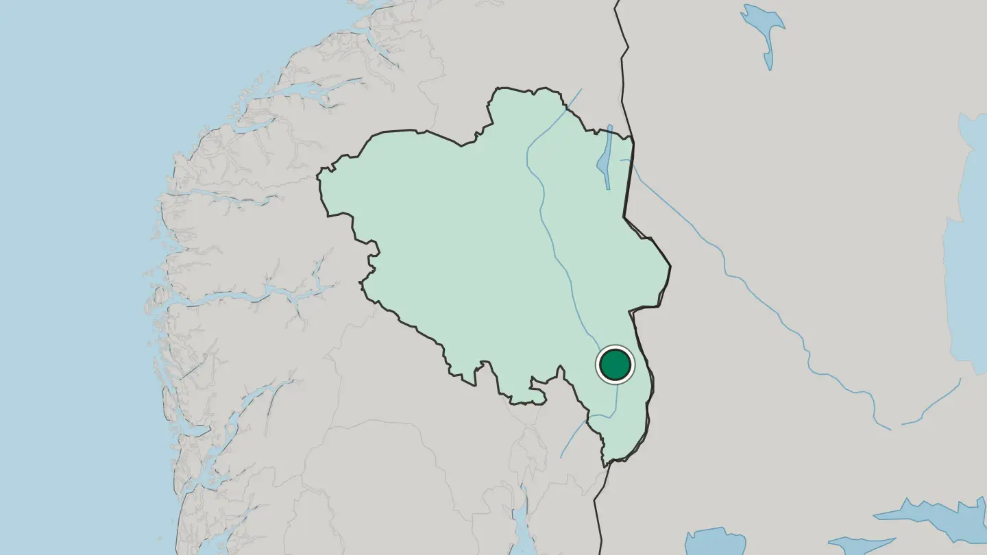 Map of Flisa in Norway