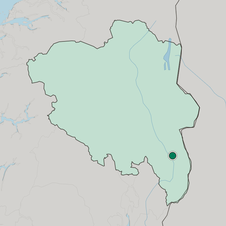 Map showing Flisa — In Innlandet