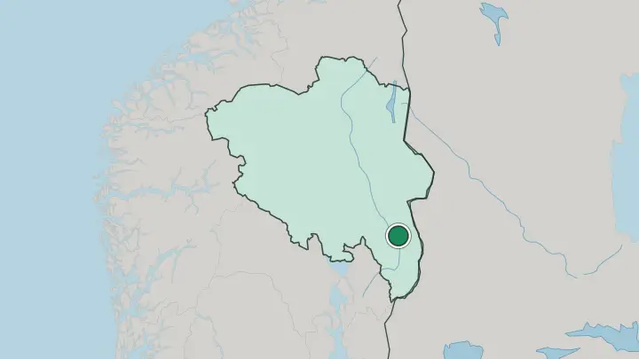 Map of Flisa in Norway