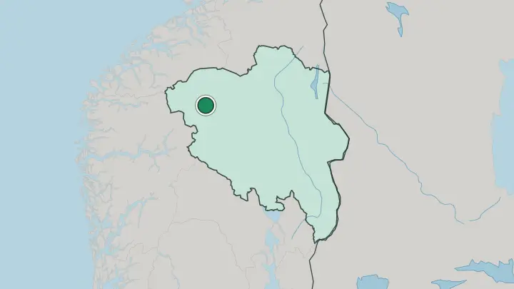 Map of Fossbergom in Norway