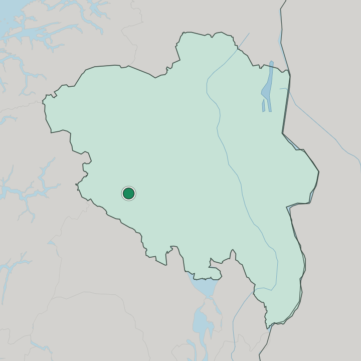 Map showing Heggenes — In Innlandet