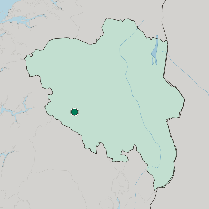 Map showing Heggenes — In Innlandet