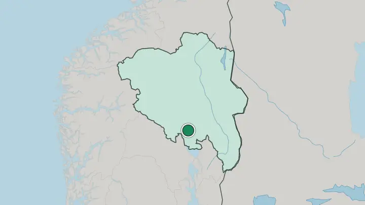 Map of Hov in Norway