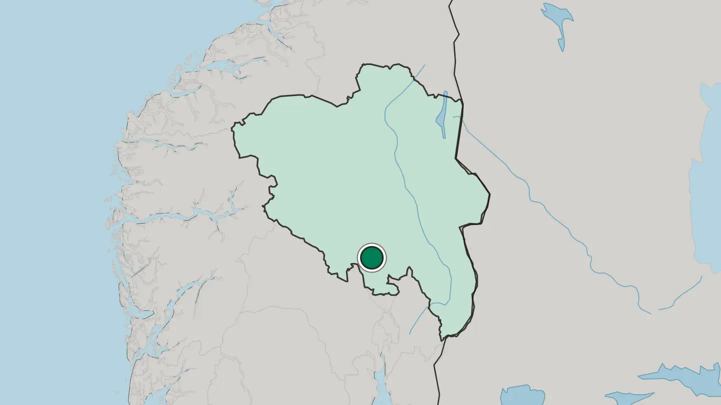 Map of Hov in Norway