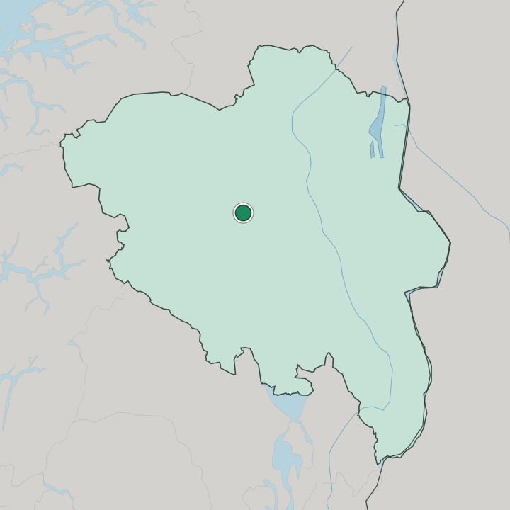 Map showing Hundorp — In Innlandet