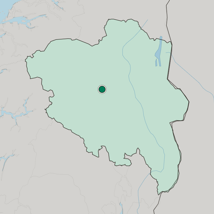 Map showing Hundorp — In Innlandet