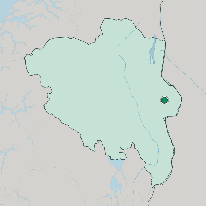 Map showing Innbygda — In Innlandet