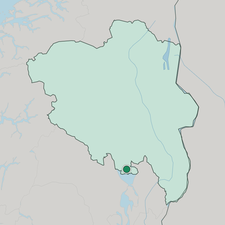 Map showing Jaren — In Innlandet