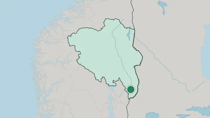 Map of Kongsvinger in Norway