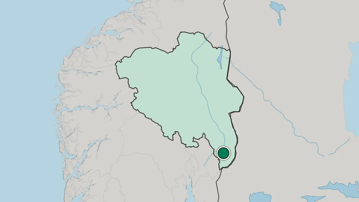 Map of Kongsvinger in Norway