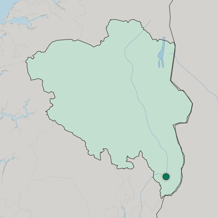 Map showing Kongsvinger — In Innlandet