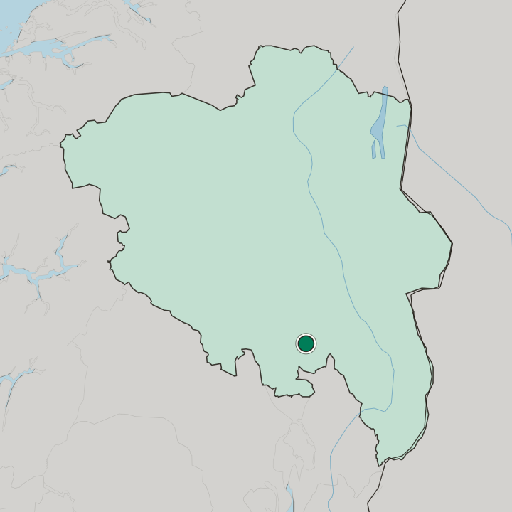 Map showing Lena — In Innlandet