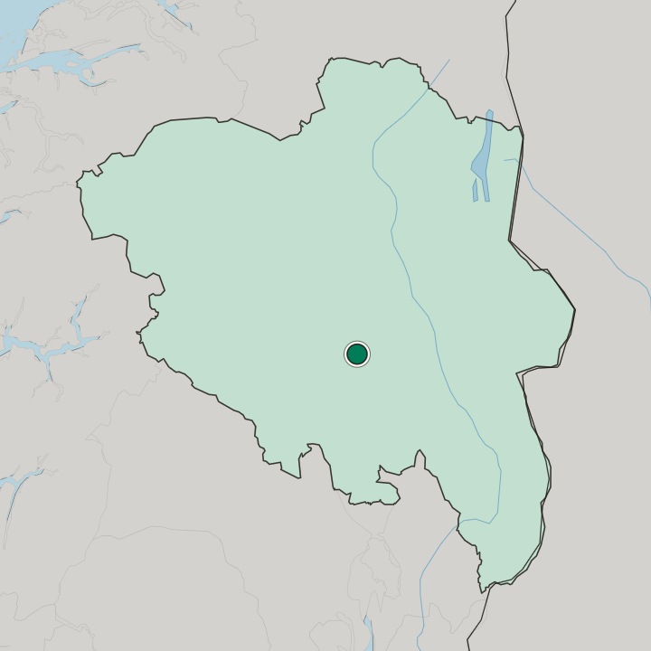 Map showing Lillehammer — In Innlandet