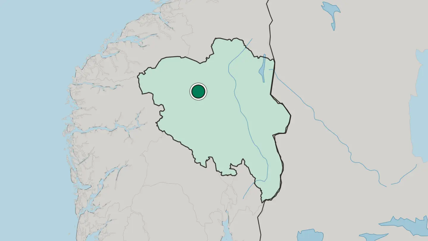 Map of Otta in Norway