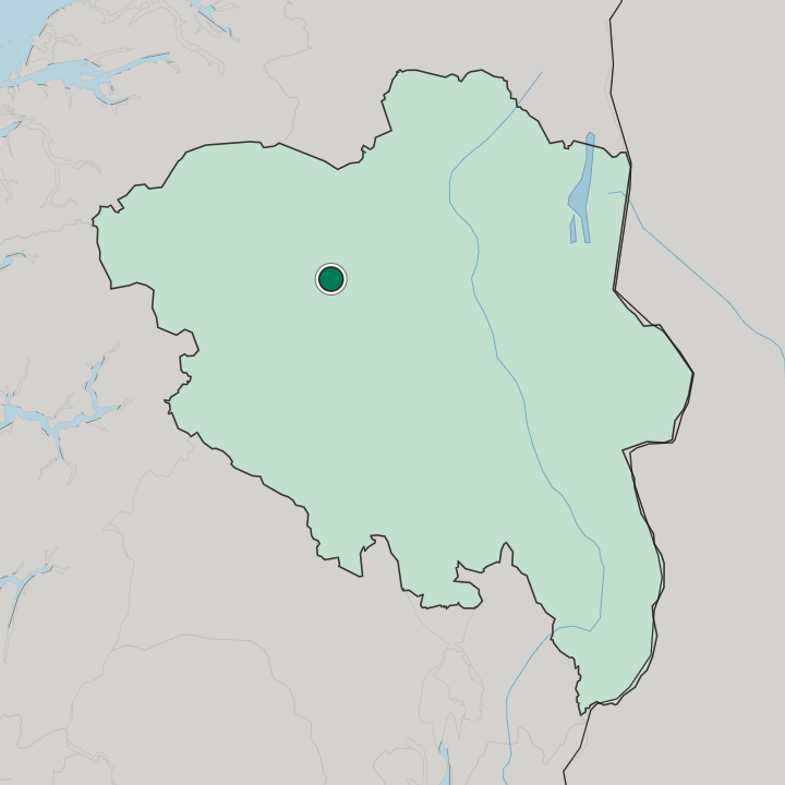 Map showing Otta — In Innlandet