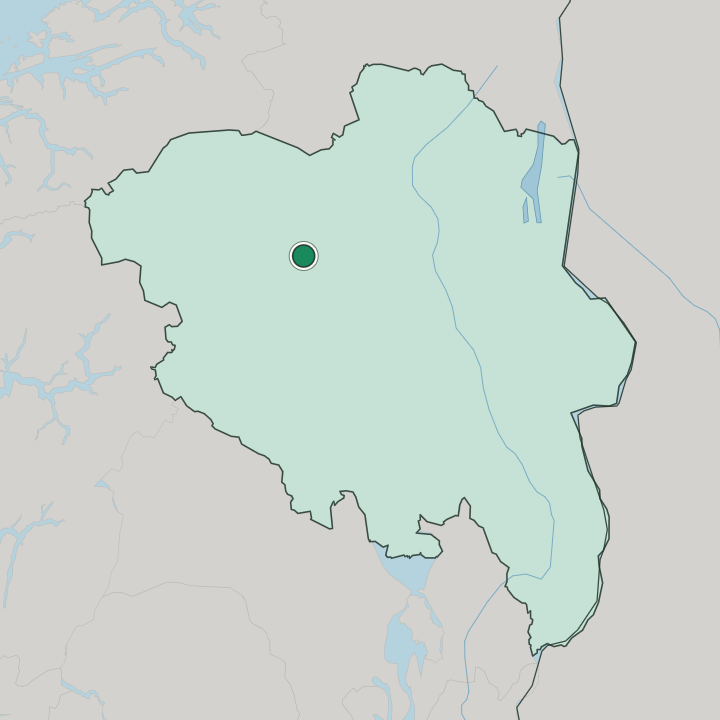 Map showing Otta — In Innlandet