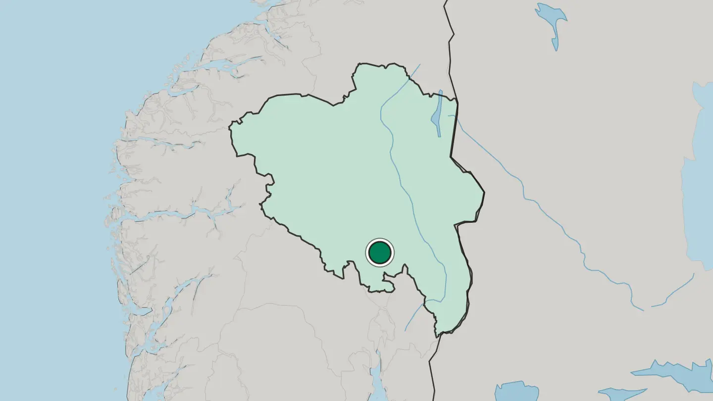 Map of Raufoss in Norway