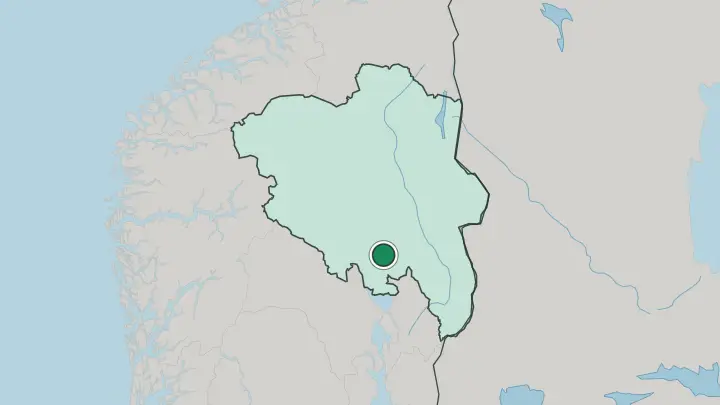 Map of Raufoss in Norway