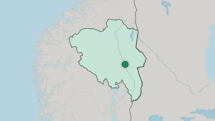 Map of Rena in Norway