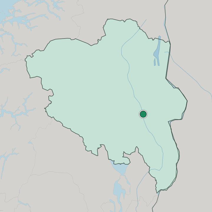Map showing Rena — In Innlandet