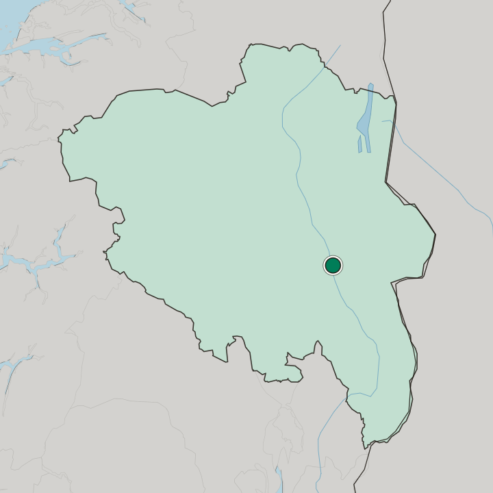 Map showing Rena — In Innlandet