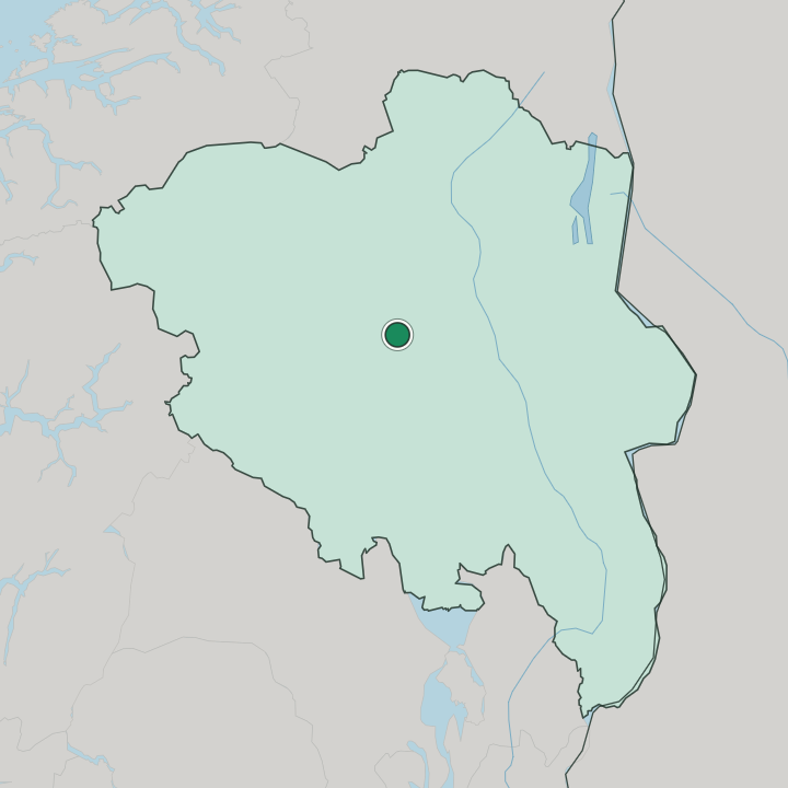 Map showing Ringebu — In Innlandet
