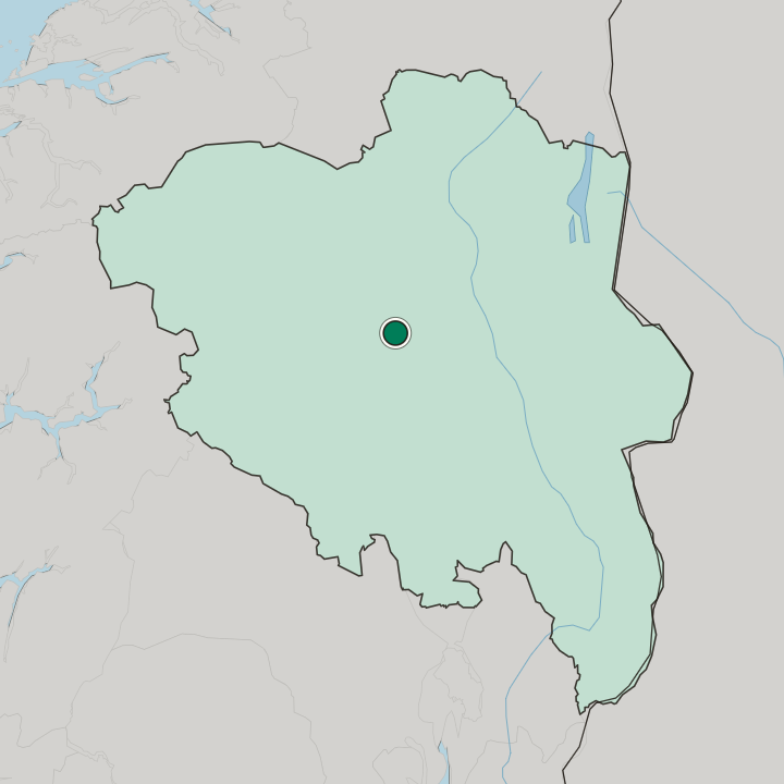 Map showing Ringebu — In Innlandet