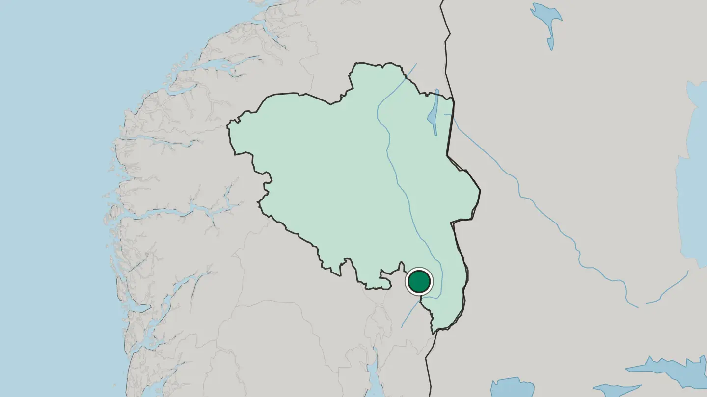Map of Sand in Norway