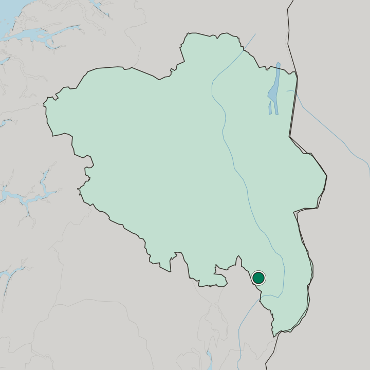 Map showing Sand — In Innlandet