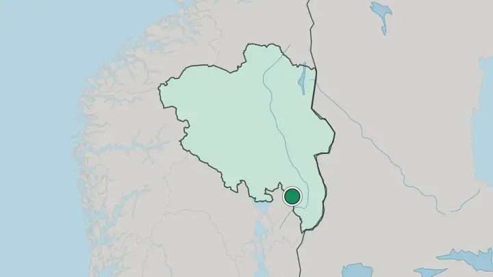 Map of Sand in Norway