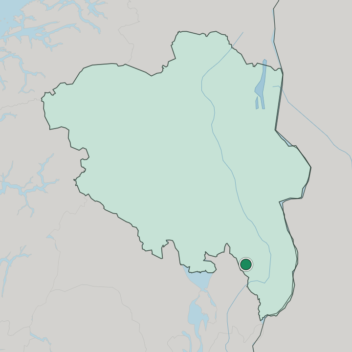 Map showing Sand — In Innlandet