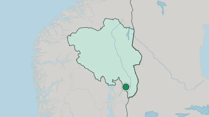 Map of Skarnes in Norway