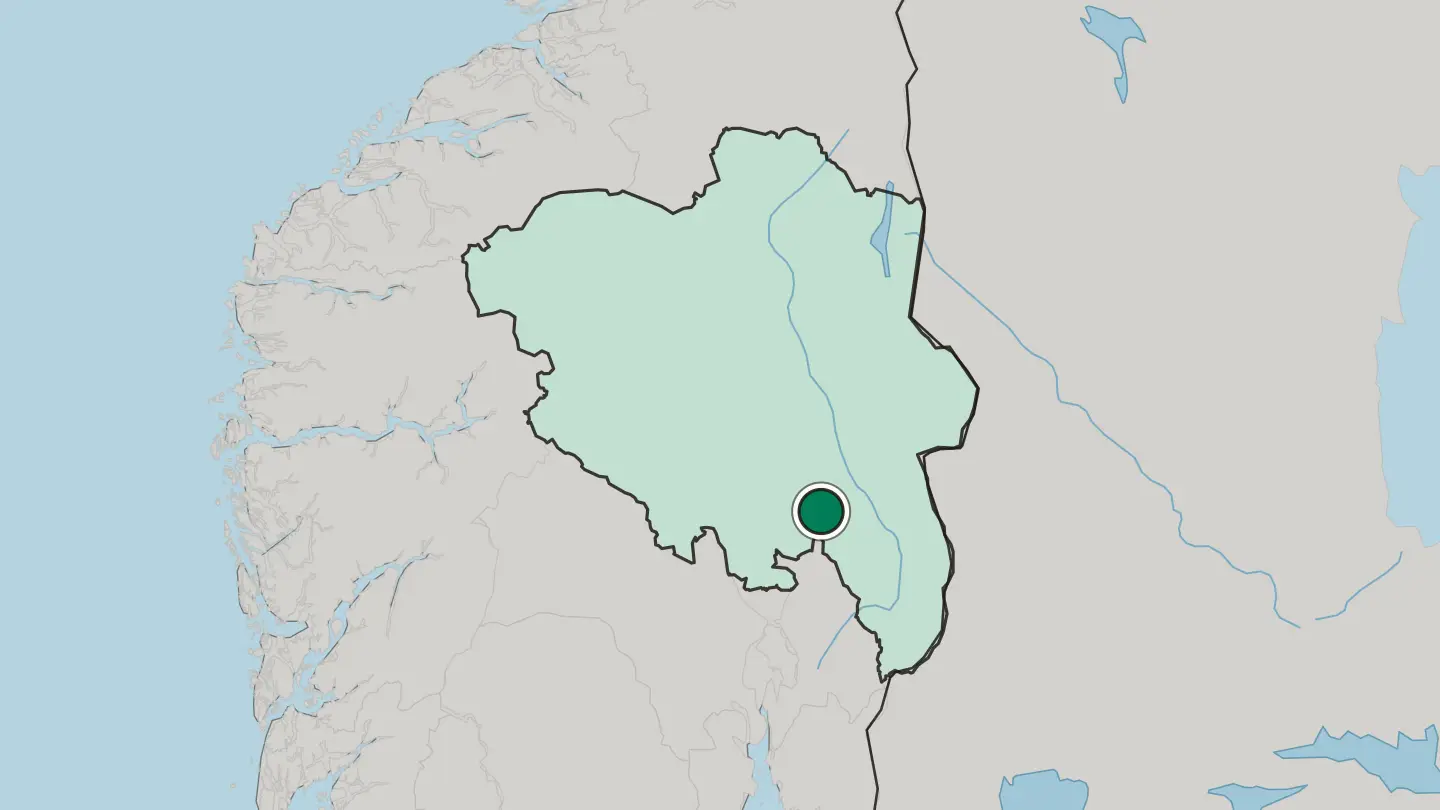 Map of Stange in Norway