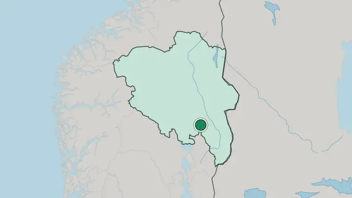 Map of Stange in Norway