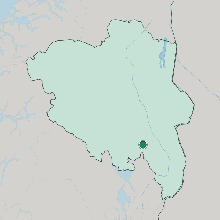 Map showing Stange — In Innlandet