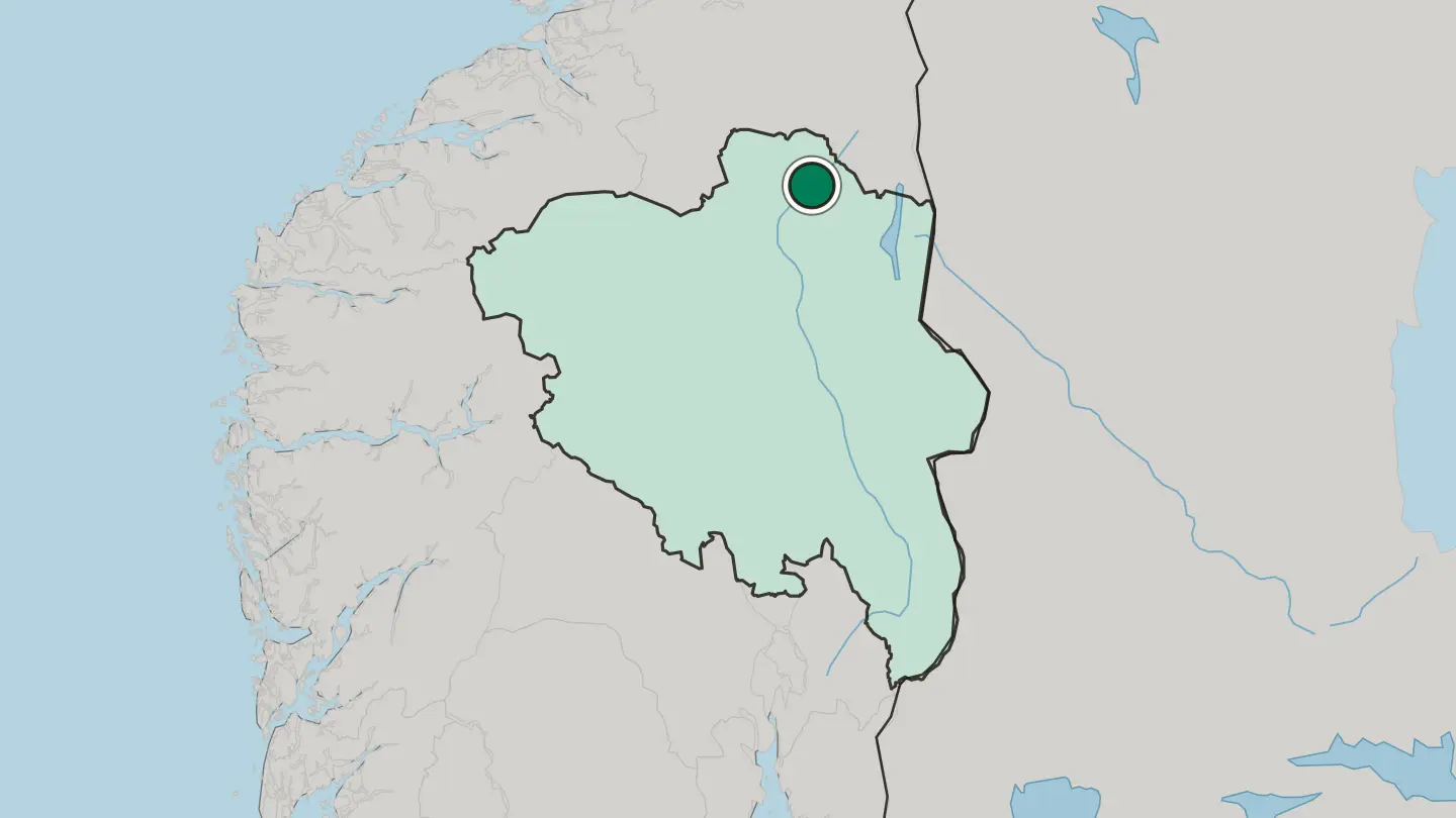 Map of Tolga in Norway