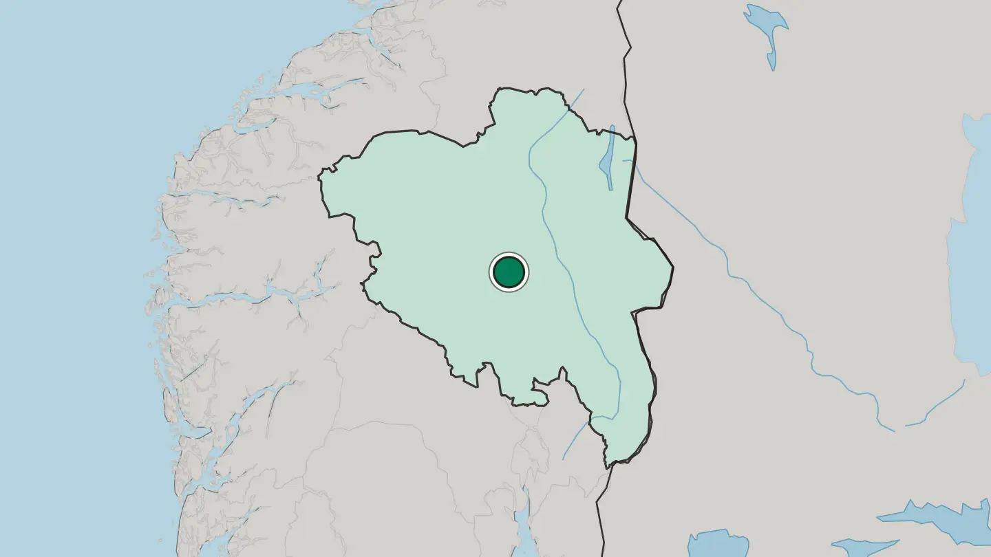 Map of Tretten in Norway