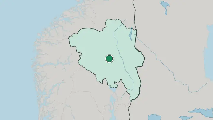 Map of Tretten in Norway