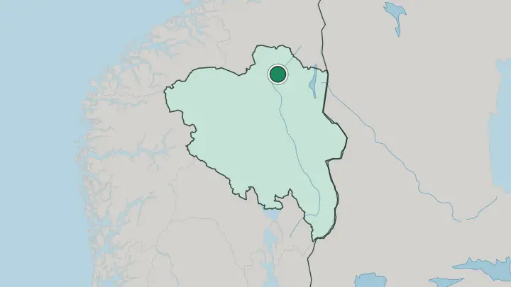 Map of Tynset in Norway