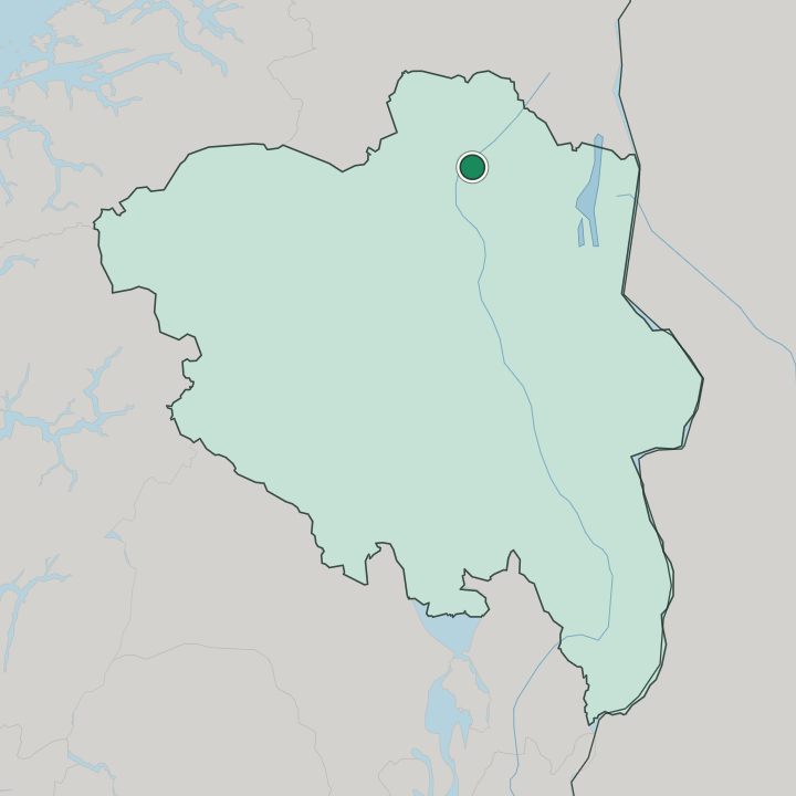 Map showing Tynset — In Innlandet
