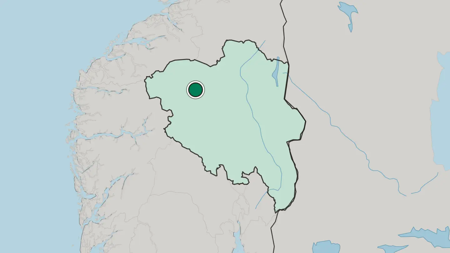 Map of Vågåmo in Norway