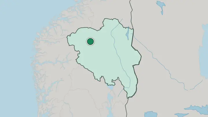 Map of Vågåmo in Norway