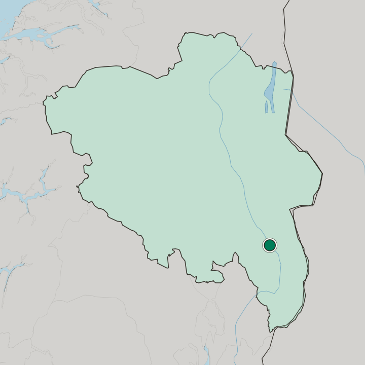 Map showing Våler — In Innlandet