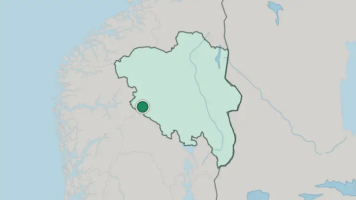 Map of Vang in Norway