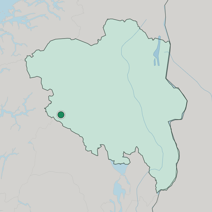 Map showing Vang — In Innlandet