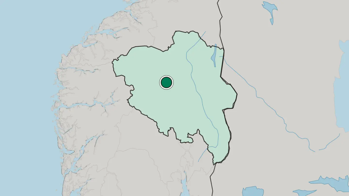 Map of Vinstra in Norway